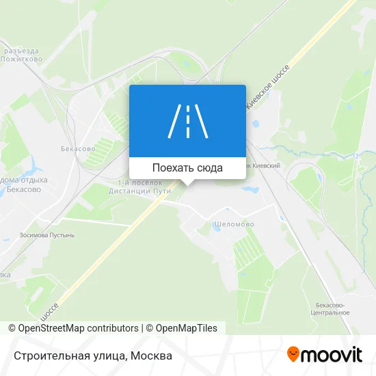 Карта Строительная улица