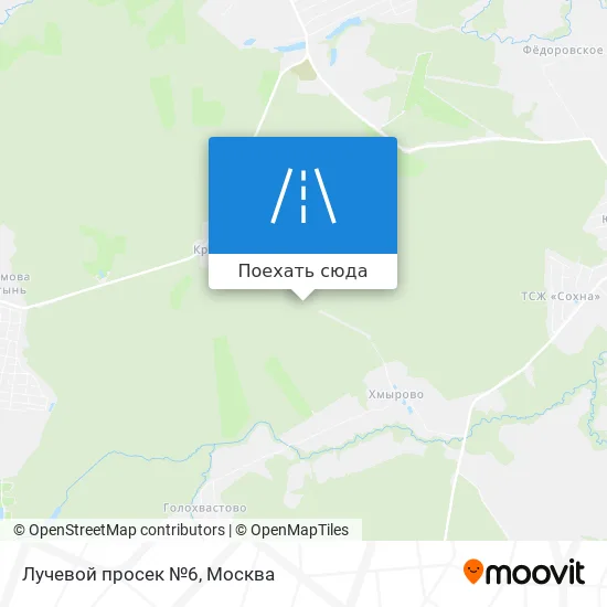 Карта Лучевой просек №6