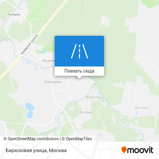 Карта Бирюзовая улица