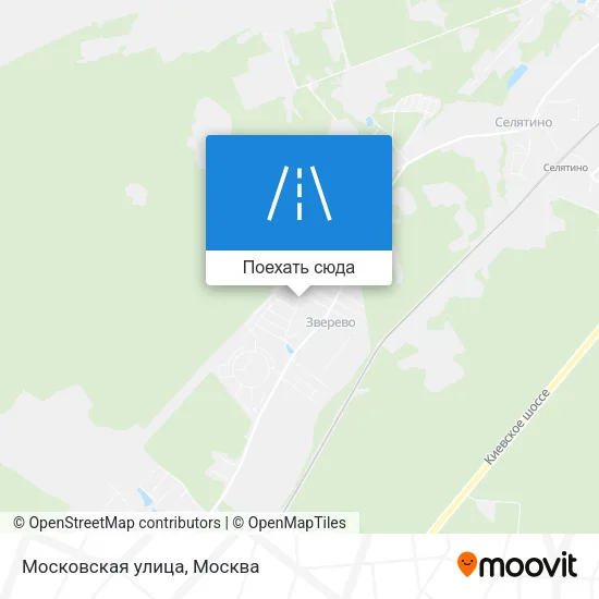 Карта Московская улица