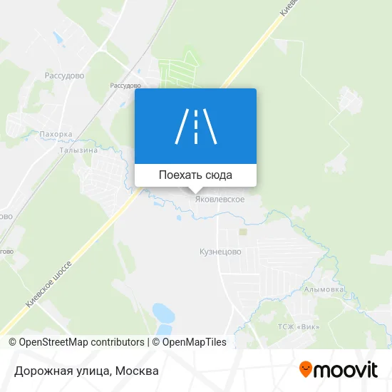 Карта Дорожная улица