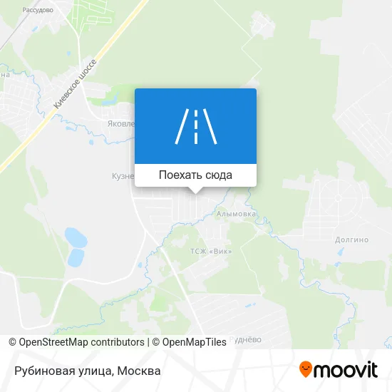 Карта Рубиновая улица