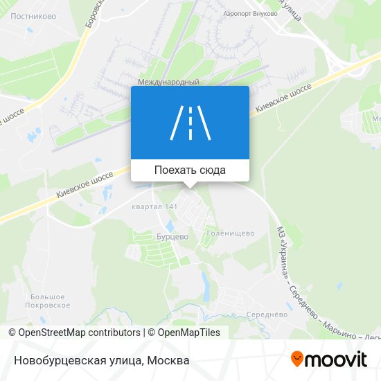 Карта Новобурцевская улица