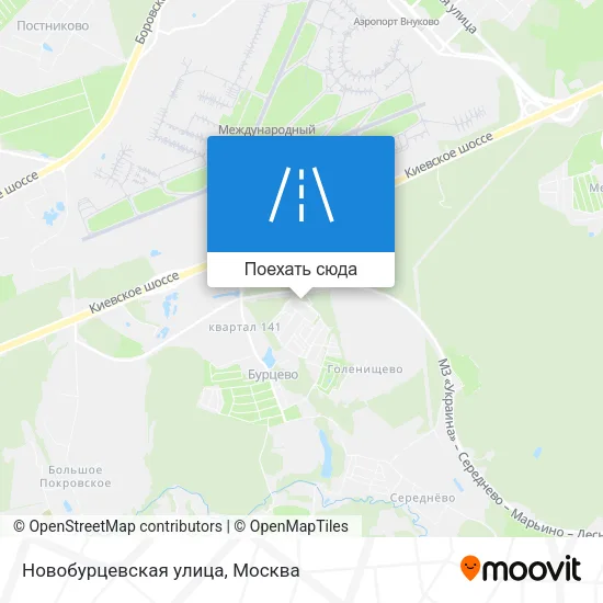 Карта Новобурцевская улица