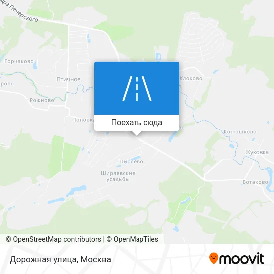 Карта Дорожная улица