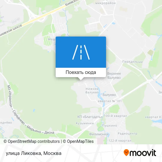 Карта улица Ликовка