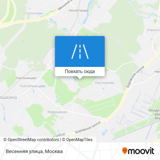 Карта Весенняя улица