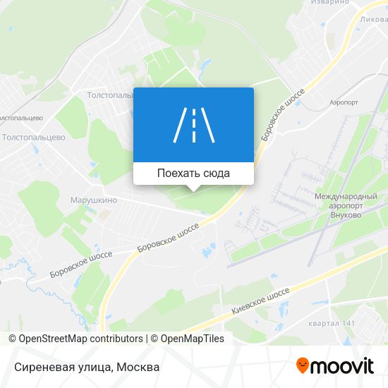 Карта Сиреневая улица