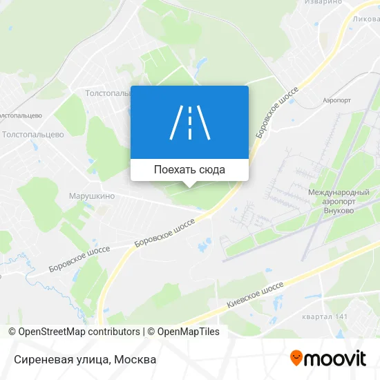 Карта Сиреневая улица