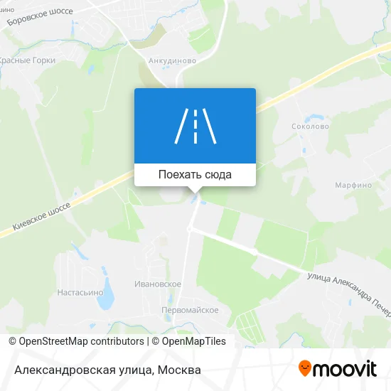 Карта Александровская улица