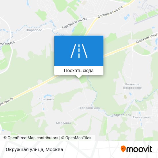 Карта Окружная улица