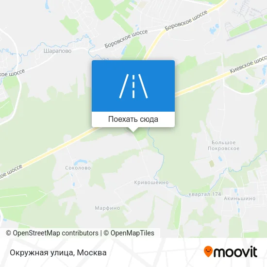 Карта Окружная улица
