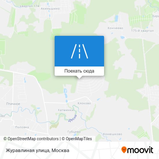 Карта Журавлиная улица