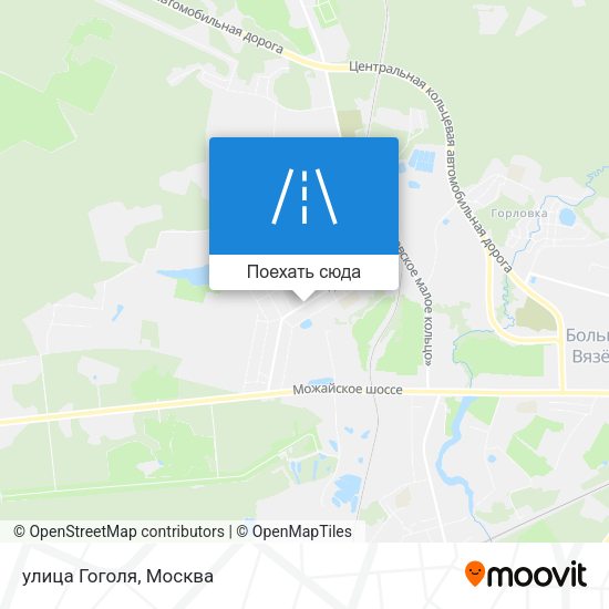 Карта улица Гоголя