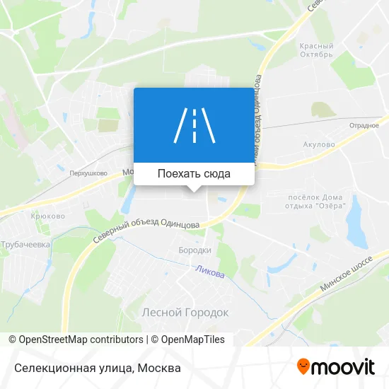 Карта Селекционная улица
