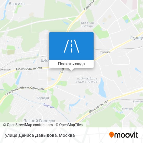 Карта улица Дениса Давыдова