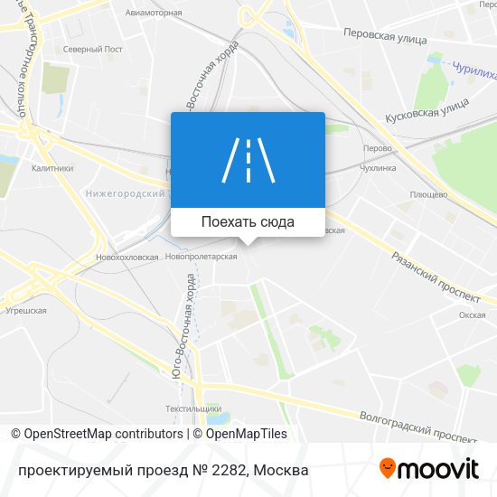 Карта проектируемый проезд № 2282