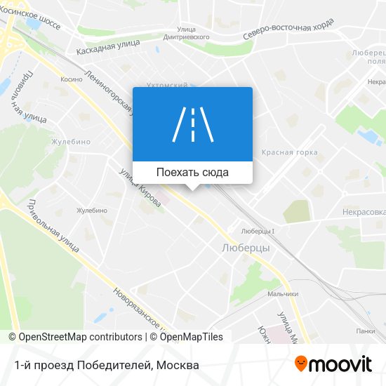 Карта 1-й проезд Победителей