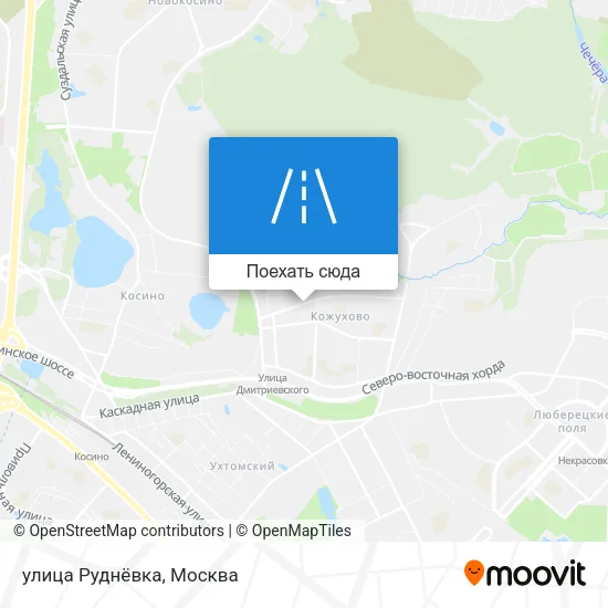 Карта улица Руднёвка