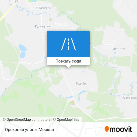 Карта Ореховая улица