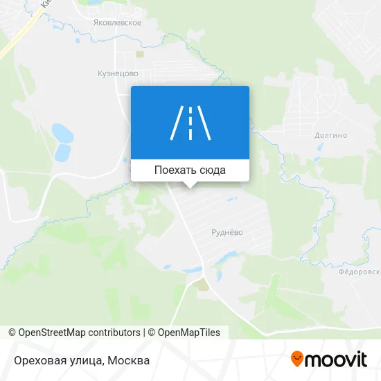 Карта Ореховая улица