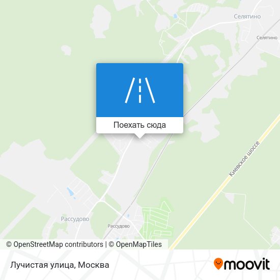 Карта Лучистая улица