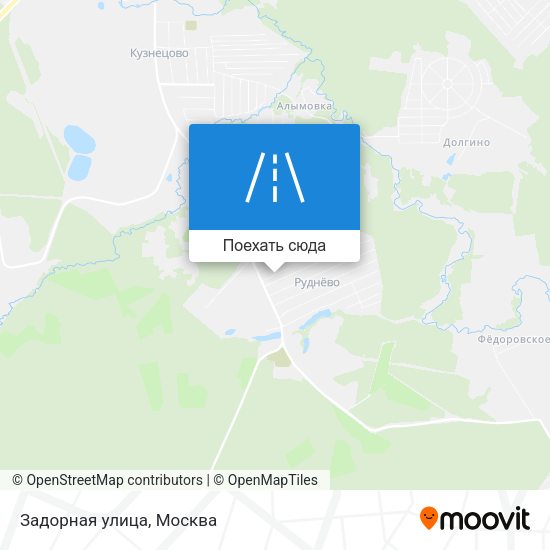 Карта Задорная улица