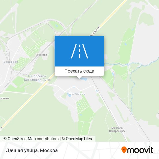 Карта Дачная улица