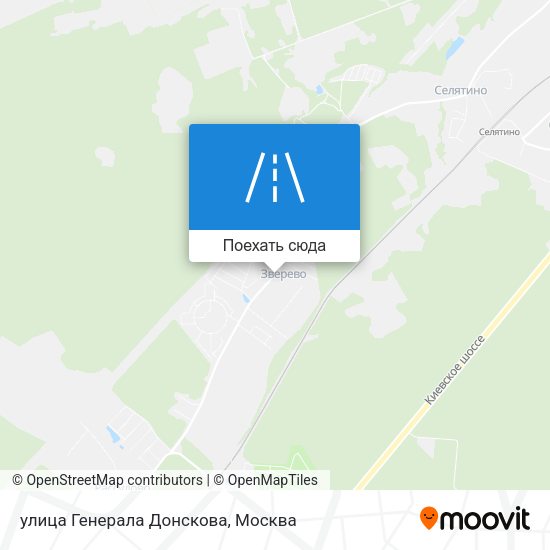 Карта улица Генерала Донскова
