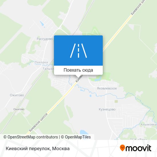 Карта Киевский переулок