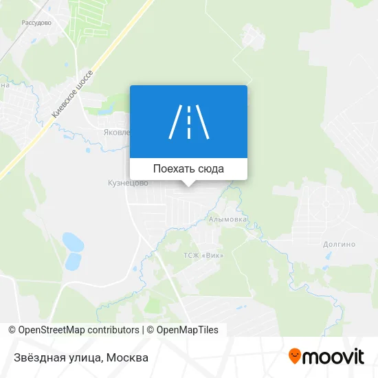 Карта Звёздная улица