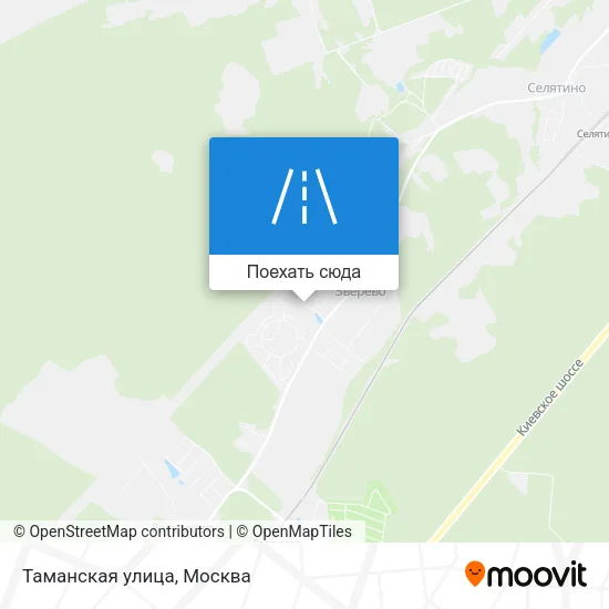 Карта Таманская улица