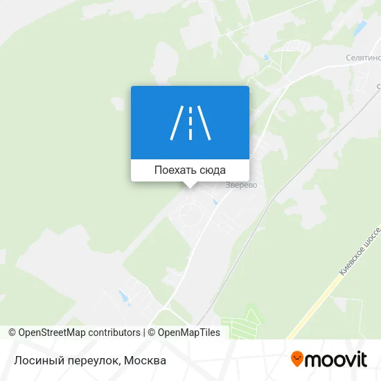 Карта Лосиный переулок