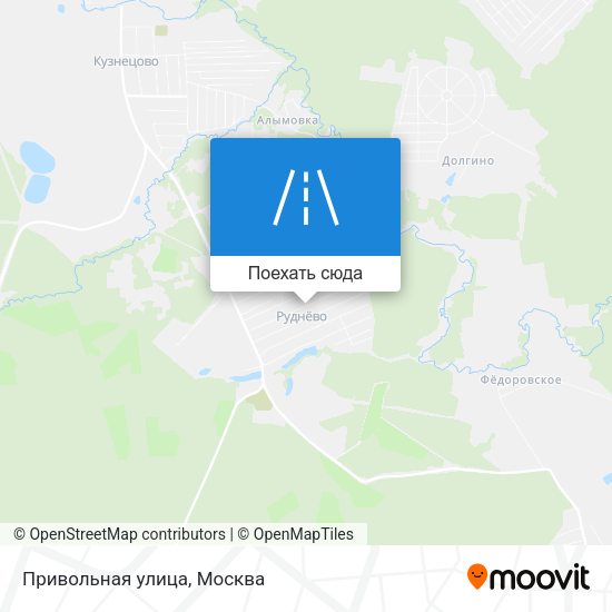 Карта Привольная улица