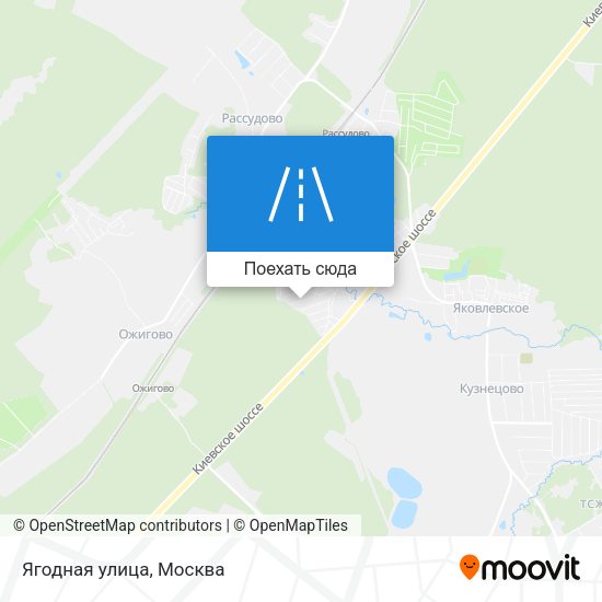 Карта Ягодная улица