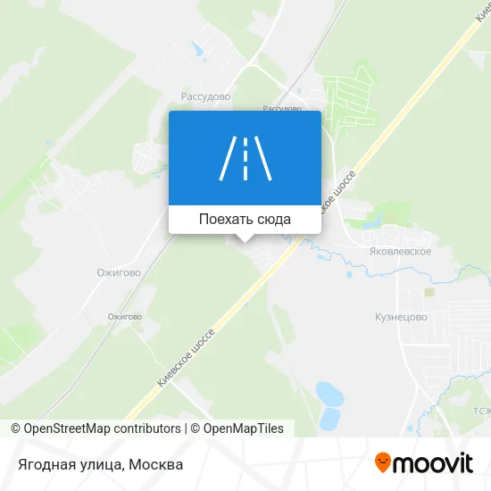 Карта Ягодная улица