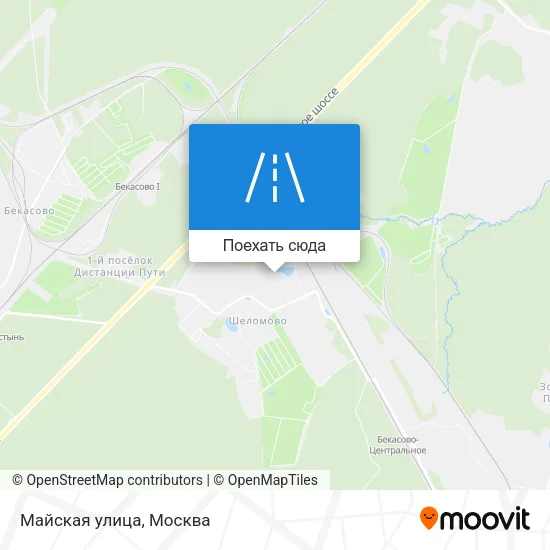 Карта Майская улица