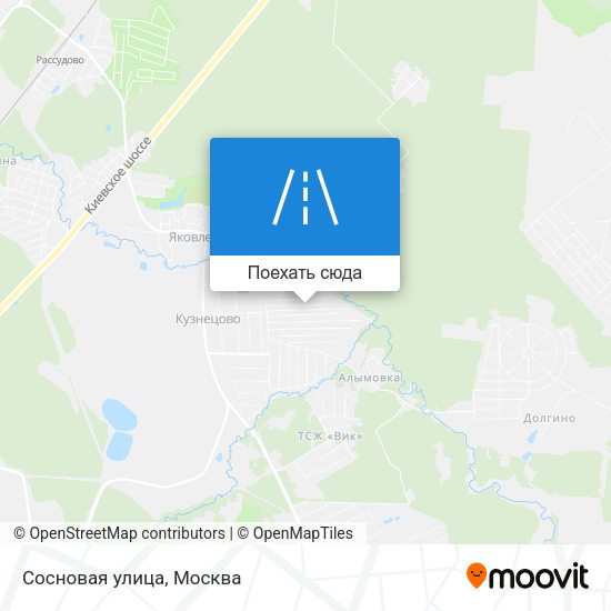 Карта Сосновая улица