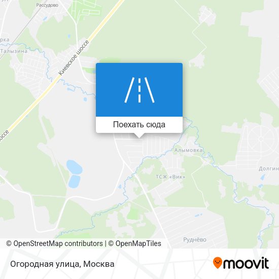 Карта Огородная улица