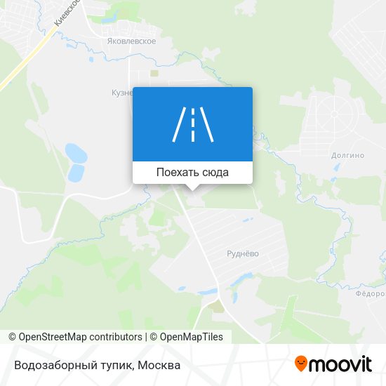 Карта Водозаборный тупик