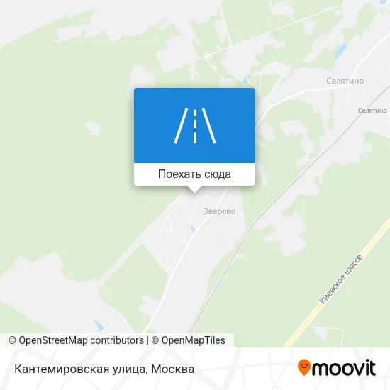 Карта Кантемировская улица
