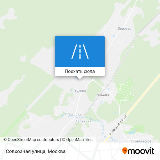 Карта Совхозная улица