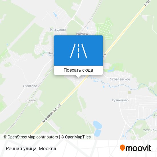 Карта Речная улица