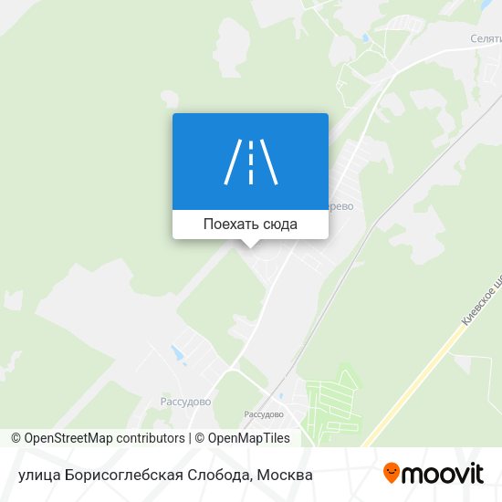 Карта улица Борисоглебская Слобода