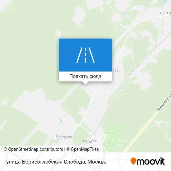 Карта улица Борисоглебская Слобода