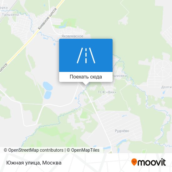 Карта Южная улица