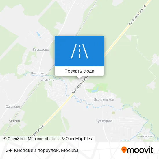 Карта 3-й Киевский переулок