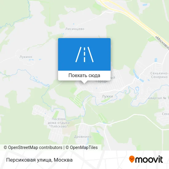 Карта Персиковая улица