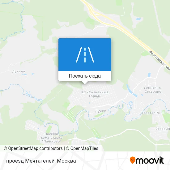 Карта проезд Мечтателей