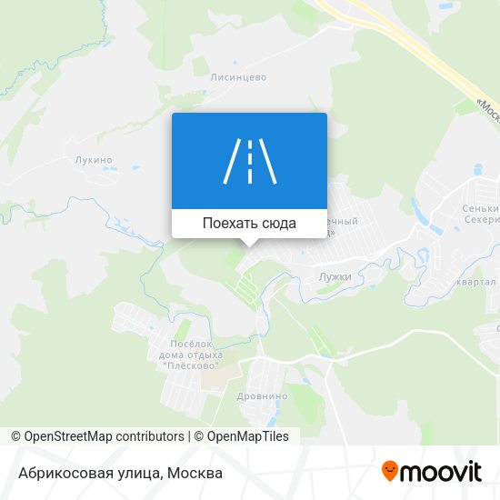 Карта Абрикосовая улица